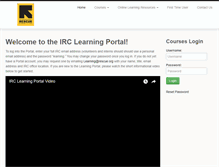 Tablet Screenshot of learning.theirc.org